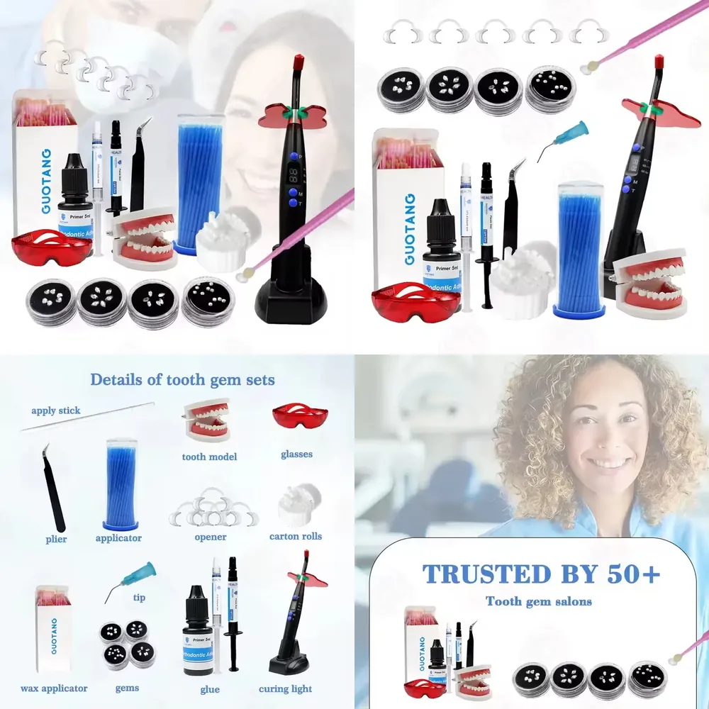 Tooth Gem Kit - 【CHIMU HOME】 طقم احترافي لتزيين الأسنان