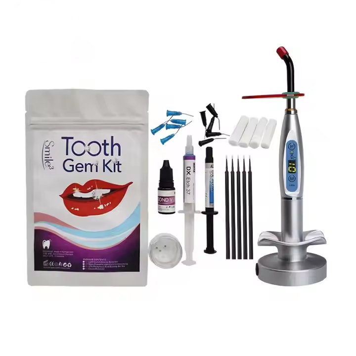 Tooth Gem Kit - طقم احترافي لتزيين الأسنان بالجواهر مع