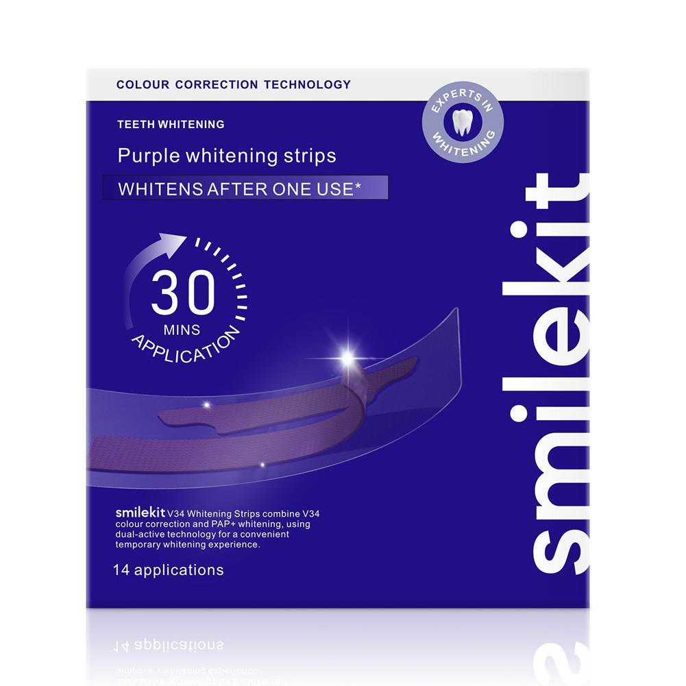 Teeth Whitening Street - ﻿ شرائط تبييض الأسنان Smilekit باللون