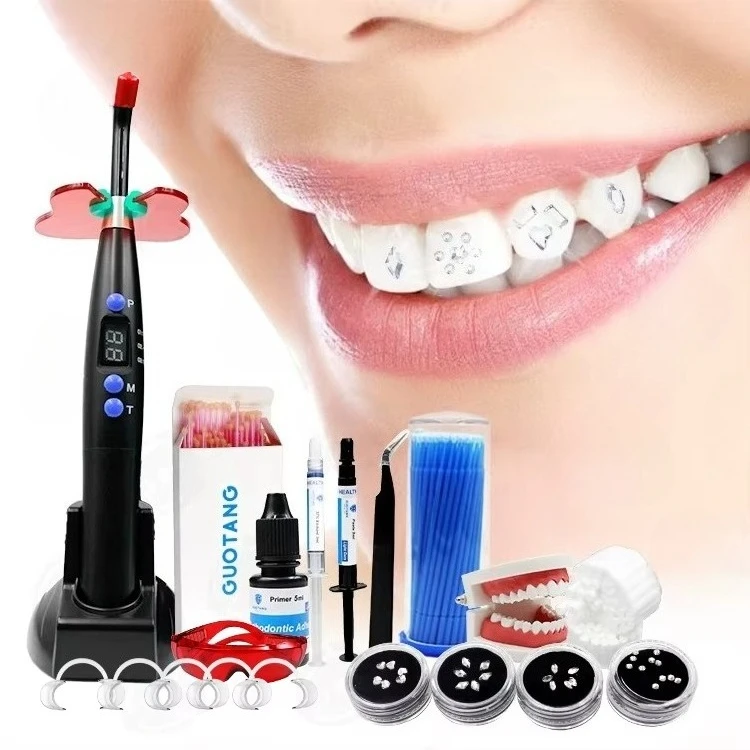 Tooth Gem Kit - أفضل طقم لاصق للأسنان منزليًا، يتضمن