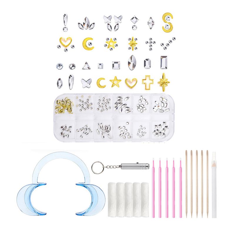 Tooth Gem Kit - طقم AB68 لتزيين الأسنان بالكريستال، مجموعة