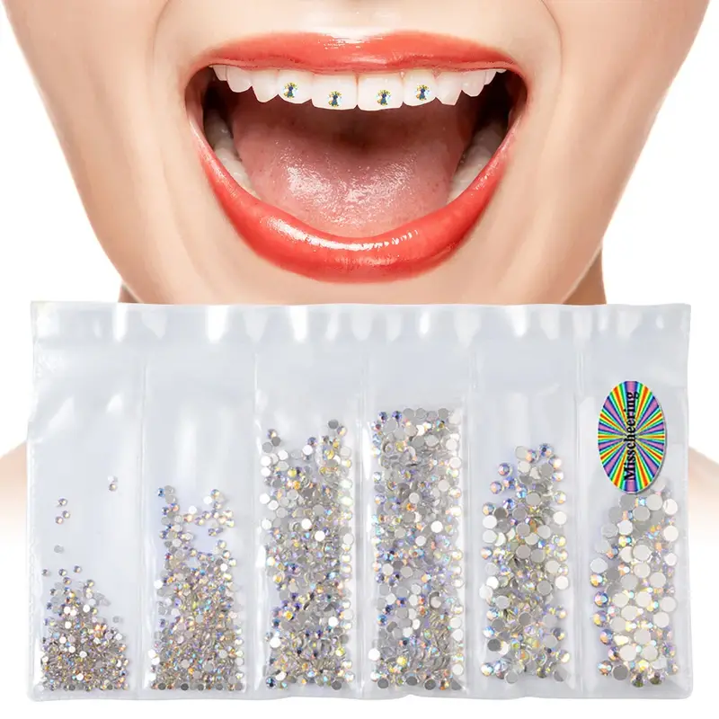 1 مجموعة الأسنان الأحجار الكري - مراجعة Tooth Gem Kit وسعره