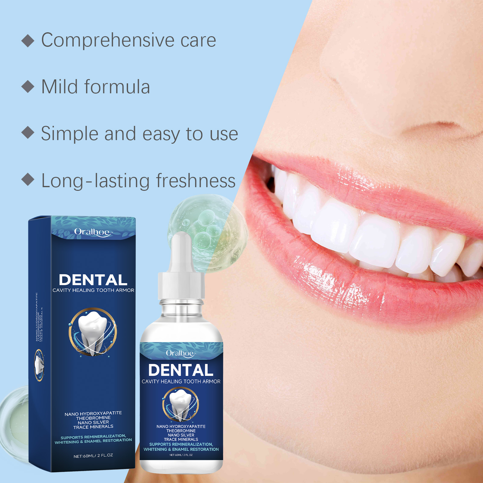 سيروم أورالهو لتفتيح الأسنان،  - مراجعة Teeth Whitening Essence وسعره
