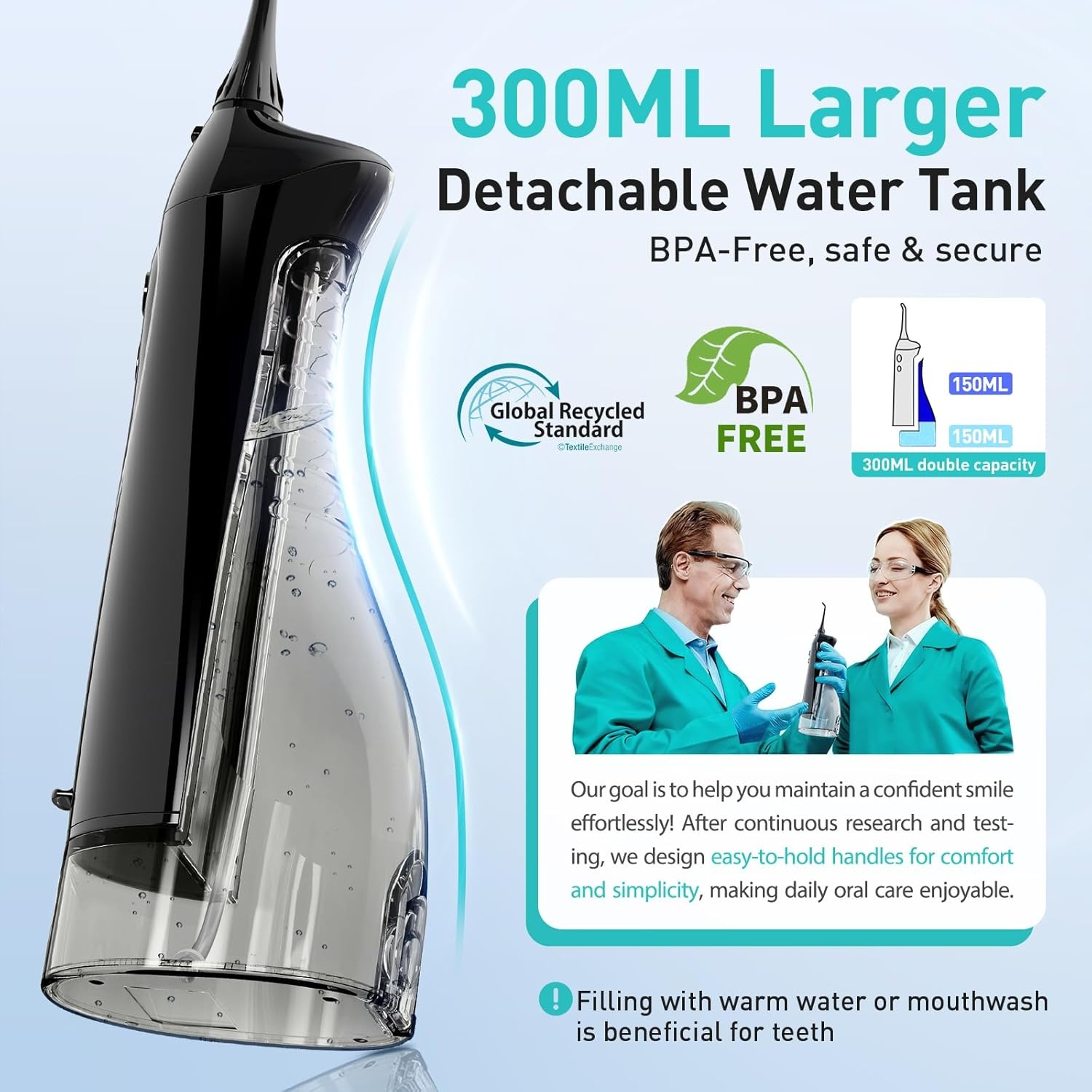 جهاز تنظيف الأسنان بالماء C20F - مراجعة Water Flosser Cordless وسعره