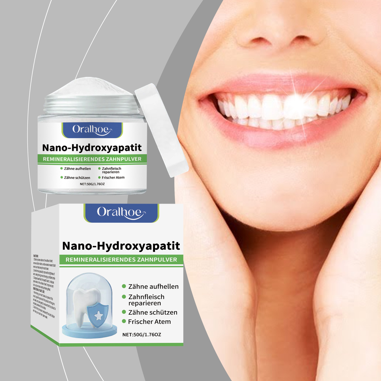 مسحوق تبييض الأسنان، تنظيف عمي - مراجعة Teeth Whitening Powder وسعره
