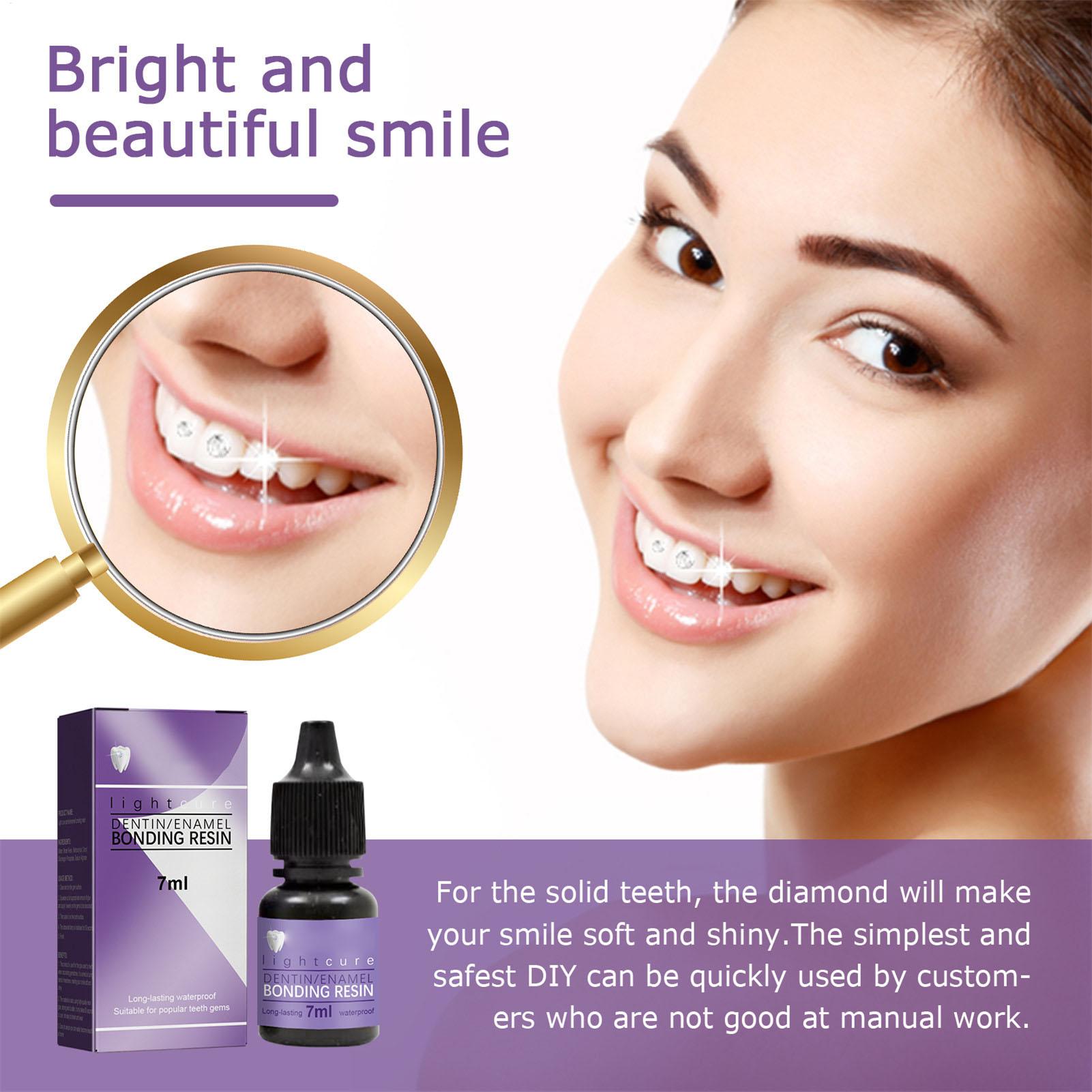 لاصق أسنان 7 مل لتثبيت الأحجار - مراجعة Tooth Gem Kit وسعره