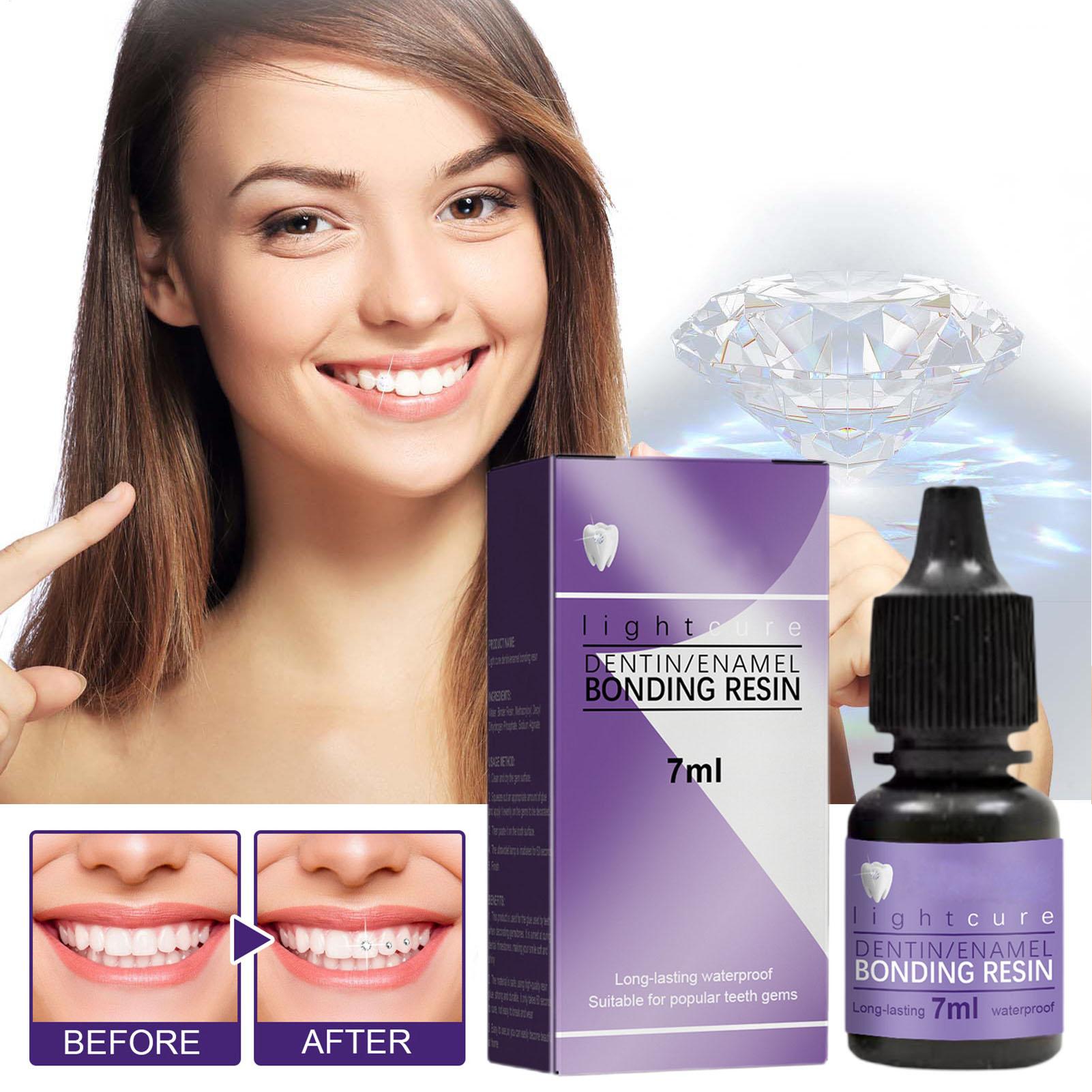 لاصق أسنان 7 مل لتثبيت الأحجار - مراجعة Tooth Gem Kit وسعره
