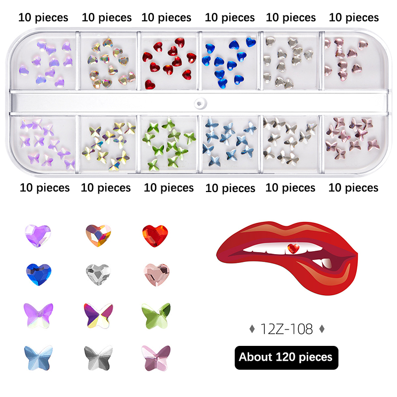 حلي مجوهرات أسنان ماسية مع صند - مراجعة Tooth Gem Kit وسعره