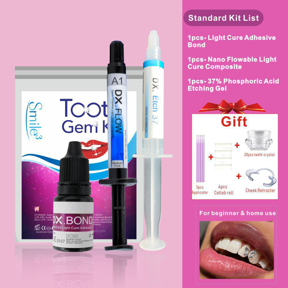 طقم احترافي لتزيين الأسنان بال - مراجعة Tooth Gem Kit وسعره