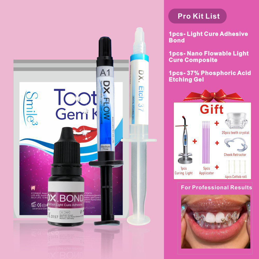 طقم احترافي لتزيين الأسنان بال - مراجعة Tooth Gem Kit وسعره