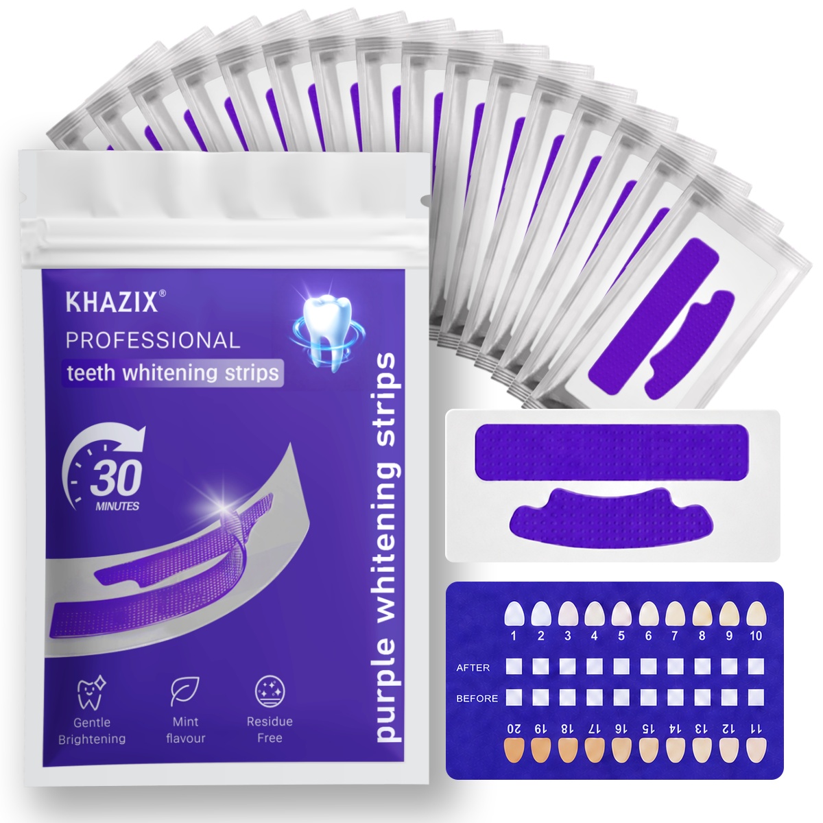 7 قطع من شرائط تبييض الأسنان ل - مراجعة Teeth Whitening Street وسعره
