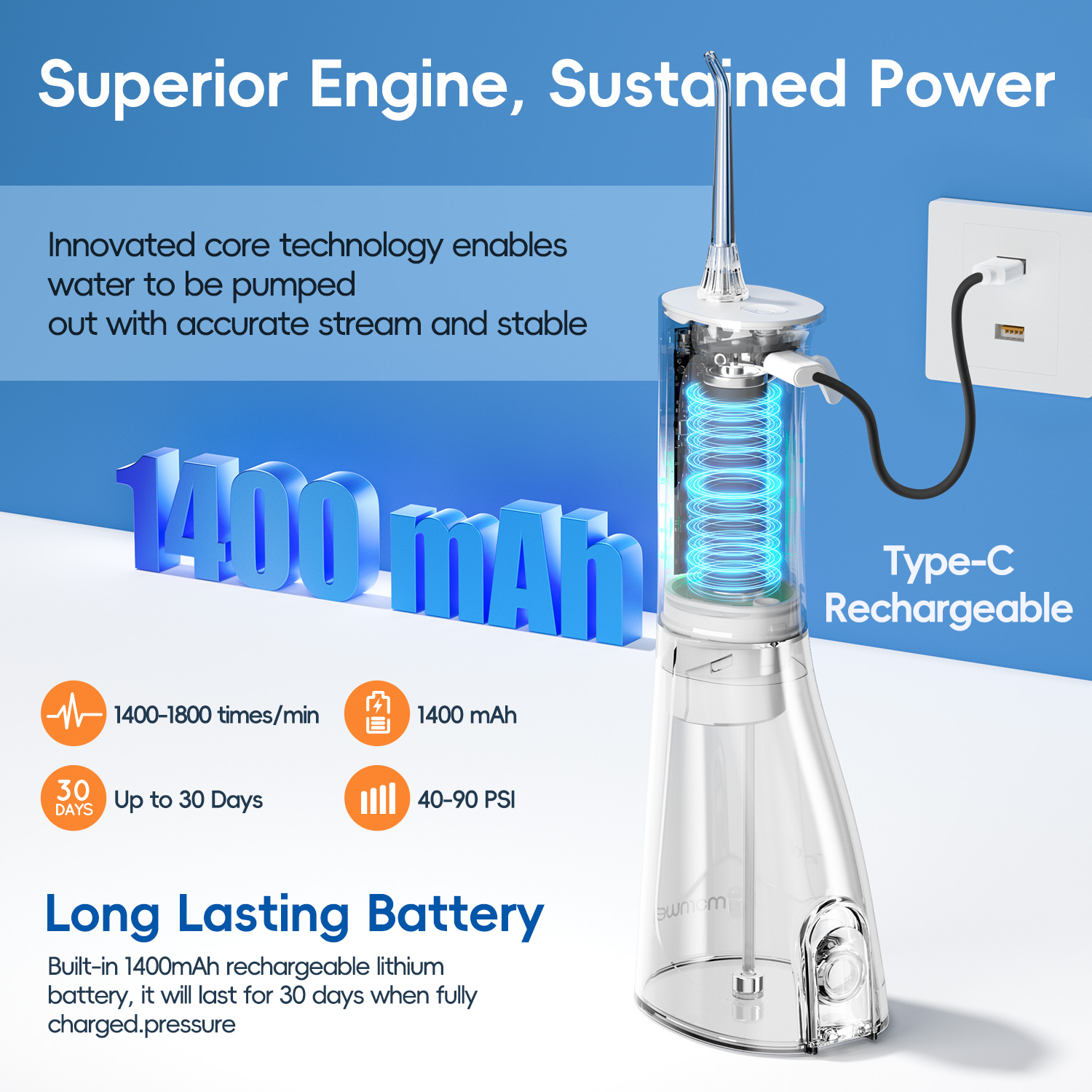 جهاز تنظيف الأسنان بالماء المح - مراجعة Water Flosser Cordless وسعره