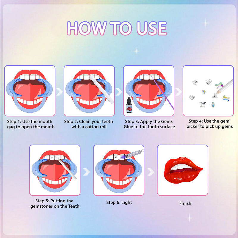 أحجار كريمة للأسنان، مجموعة أل - مراجعة Tooth Gem Kit وسعره
