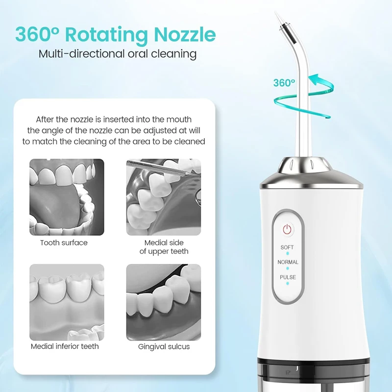 المحمولة جهاز تنظيف الأسنان با - مراجعة Water Flosser Cordless وسعره