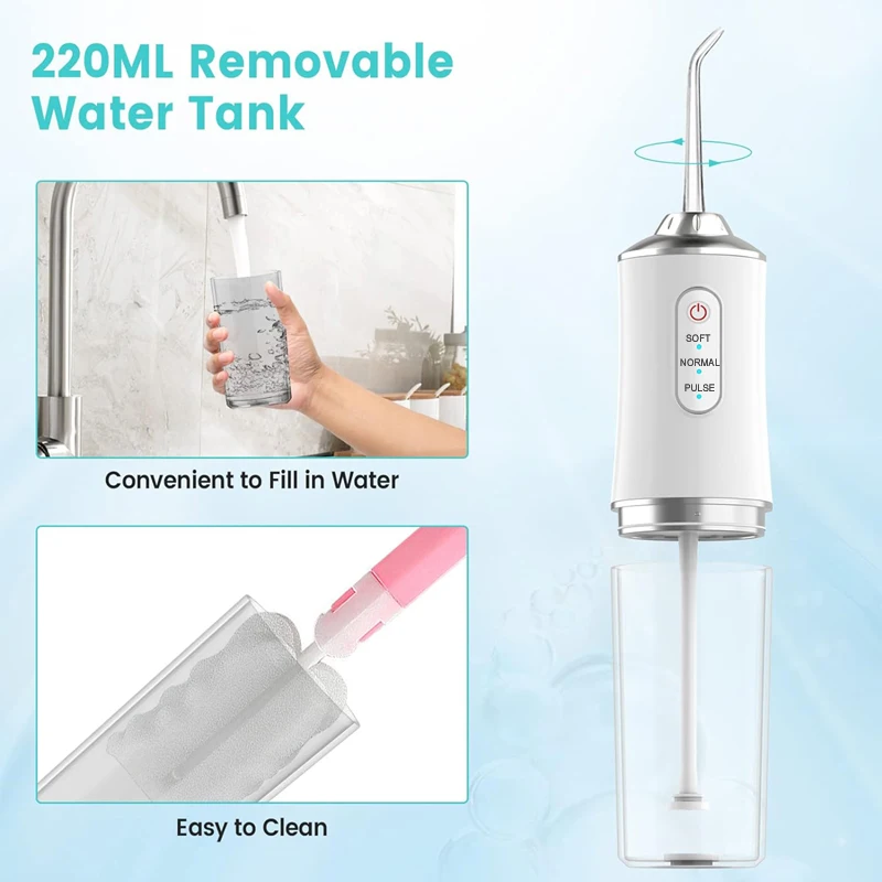 المحمولة جهاز تنظيف الأسنان با - مراجعة Water Flosser Cordless وسعره
