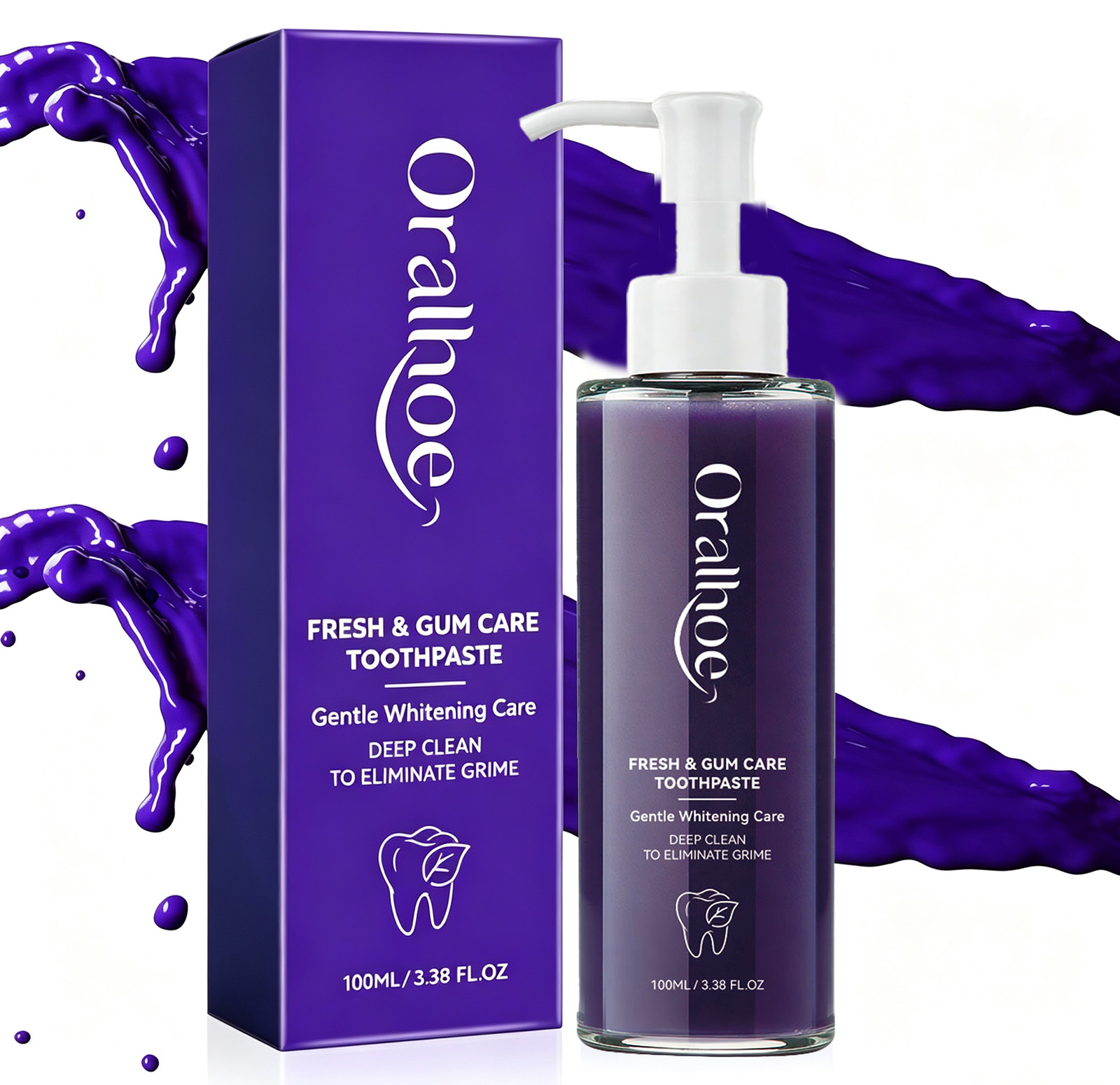 معجون أسنان أرجواني لتبييض الأ - مراجعة Teeth Whitening Mousse وسعره
