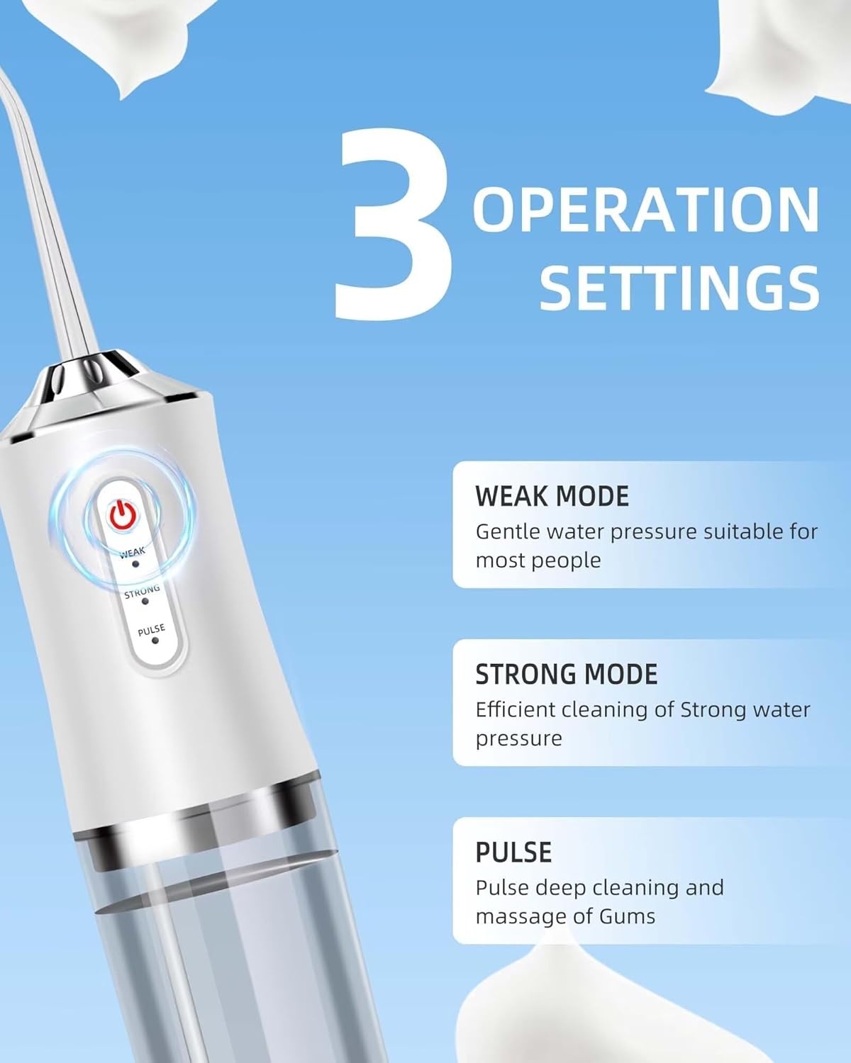 قطن الأسنان المائي - 4 طائرات  - مراجعة Water Flosser Cordless وسعره
