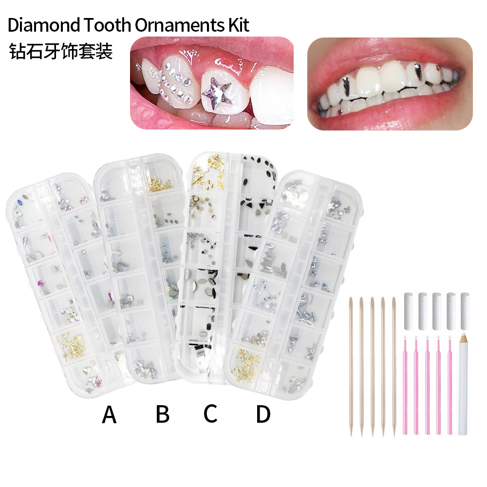 1 مجموعة المهنية الأسنان جوهرة - مراجعة Tooth Gem Kit وسعره