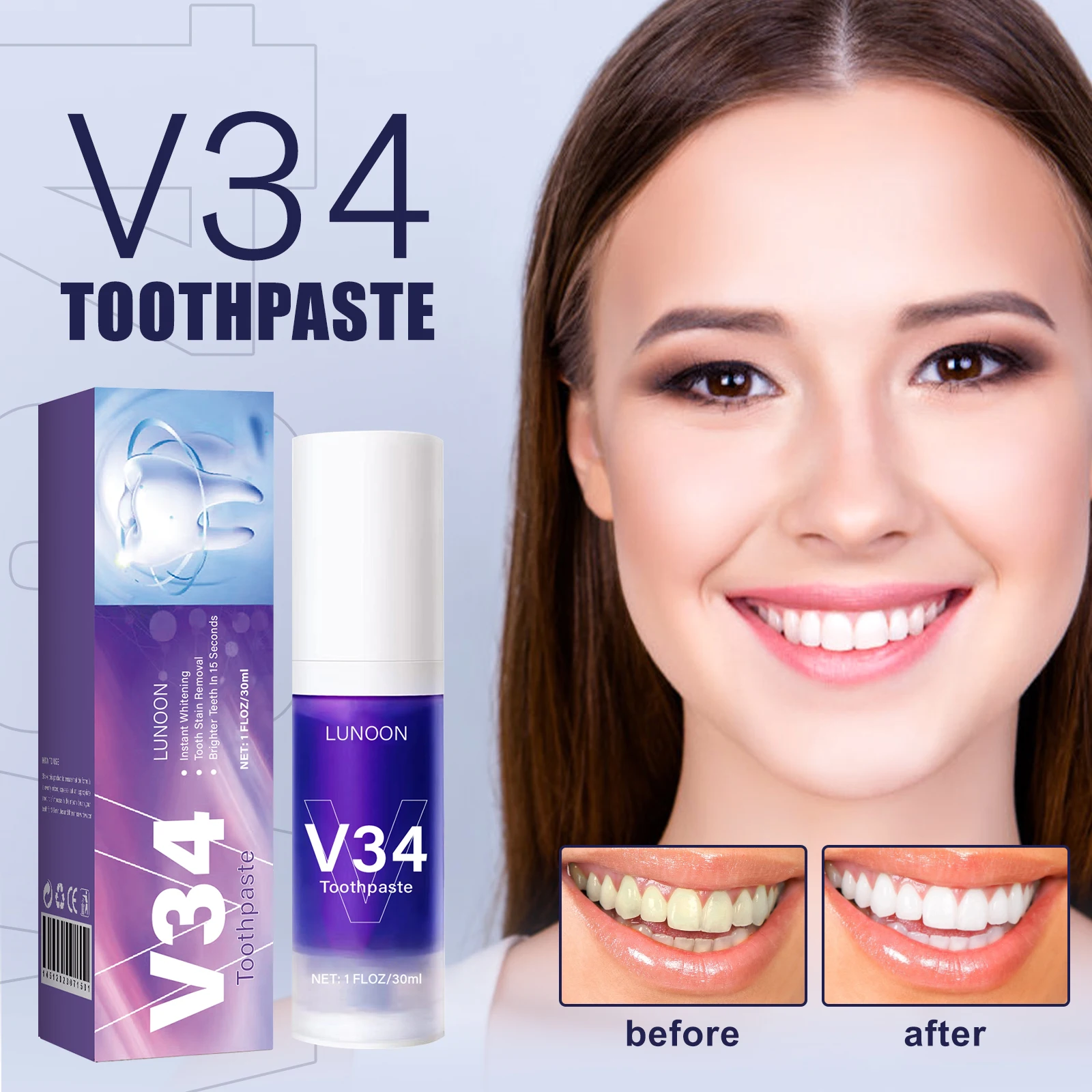 50 مللي معجون أسنان موس تنظيف  - مراجعة Teeth Whitening Mousse وسعره