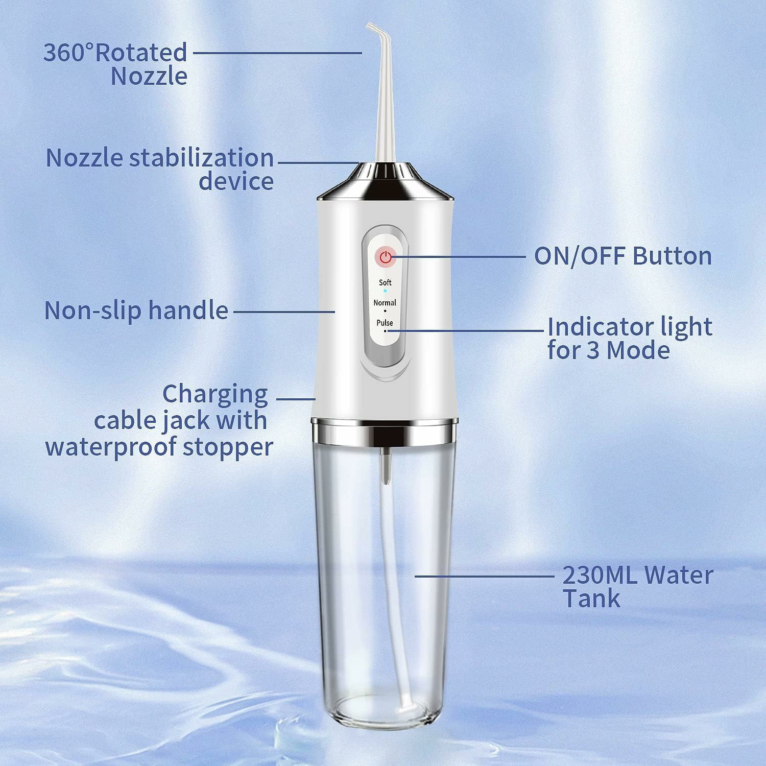جهاز تنظيف الأسنان بالماء لري  - مراجعة Water Flosser Cordless وسعره