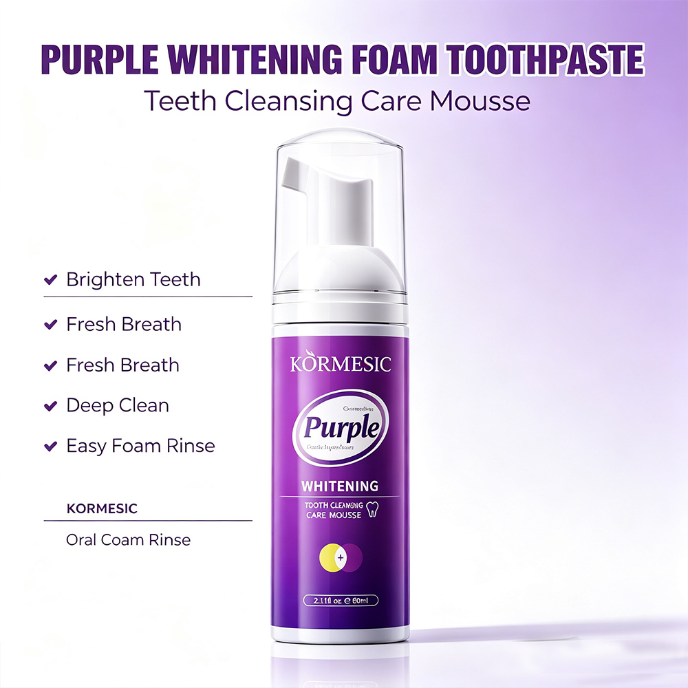رغوة تبييض الأسنان البنفسجية V - مراجعة Teeth Whitening Mousse وسعره