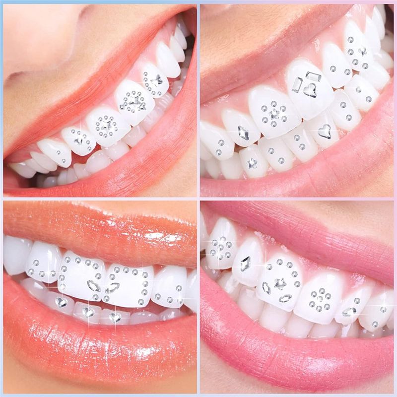 طقم AB68 لتزيين الأسنان بالكري - مراجعة Tooth Gem Kit وسعره