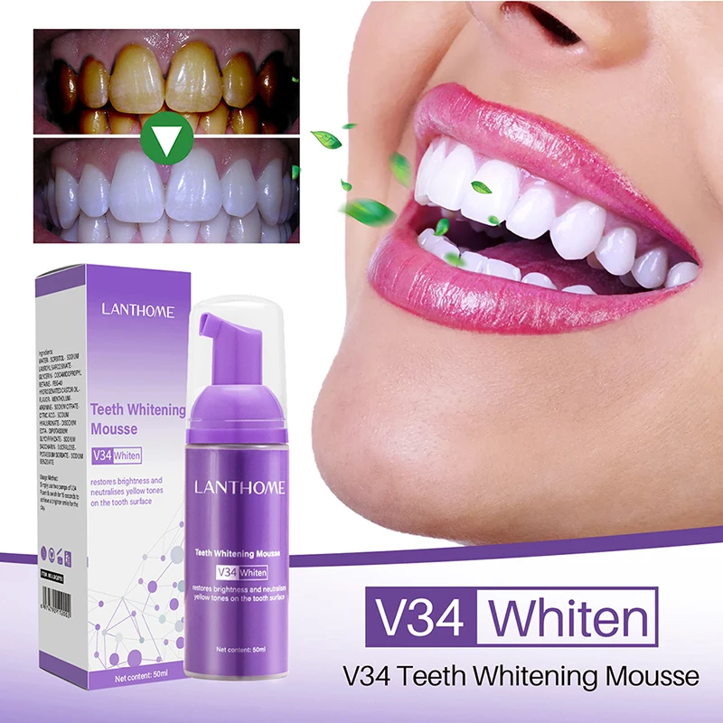 معجون أسنان تبييض فعال ، إزالة - مراجعة Teeth Whitening Mousse وسعره